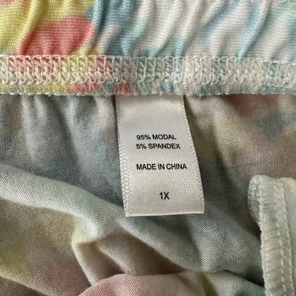 Koolaburra By UGG Women's 1X Pastel Tie-Dye Lounge Pants Colorful Comfortable - Picture 6 of 8